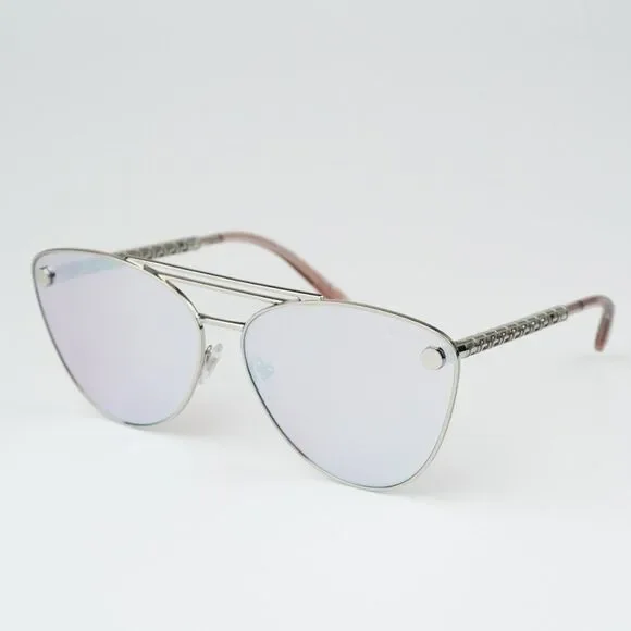 NEW Versace VE2267 10007V Silver Pink Mirror White Pilot Unisex Sunglasses - Picture 3 of 10
